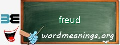 WordMeaning blackboard for freud